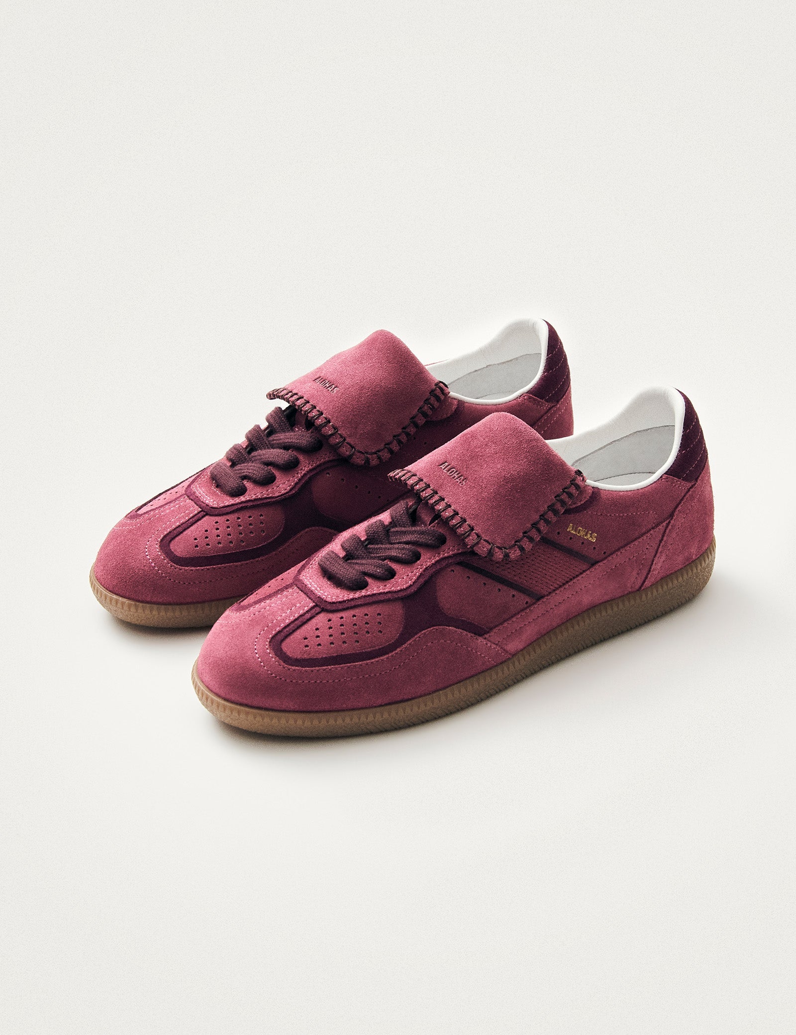 Alohas Club Suede Rasberry Leather Trainers